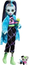 Monster High Кукла Фрэнки Штейн Пижамная вечеринка с питомцем