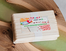 Шпатель деревянный, 150х18 мм, 100 шт, Simple Use Beauty