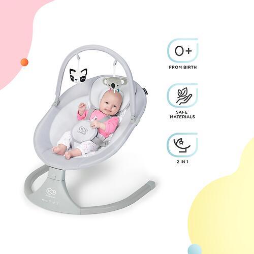 Колыбель-шезлонг Kinderkraft  LULI Grey