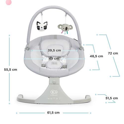 Колыбель-шезлонг Kinderkraft  LULI Grey