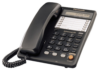 Проводной телефон Panasonic KX-TS2365 (RUB) Черный - фото 1 - id-p108925203