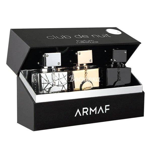 Сет парфюмов для мужчин Club De Nuit Parfum A Collector's Pride Armaf (30 мл * 3 шт, ОАЭ) - фото 1 - id-p108945527
