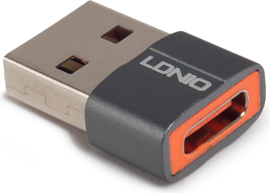 Переходник, LDNIO, LC150, Type-C на USB A, Адаптер, Серый - фото 2 - id-p108749586