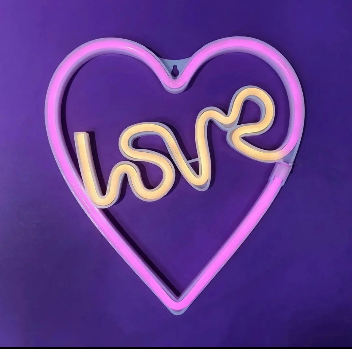 Неоновый светильник Love (сердечко), фото 1