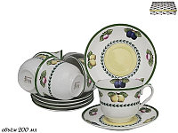 Чайный набор Фрукты Фарфор 105-561, 12 предметов
