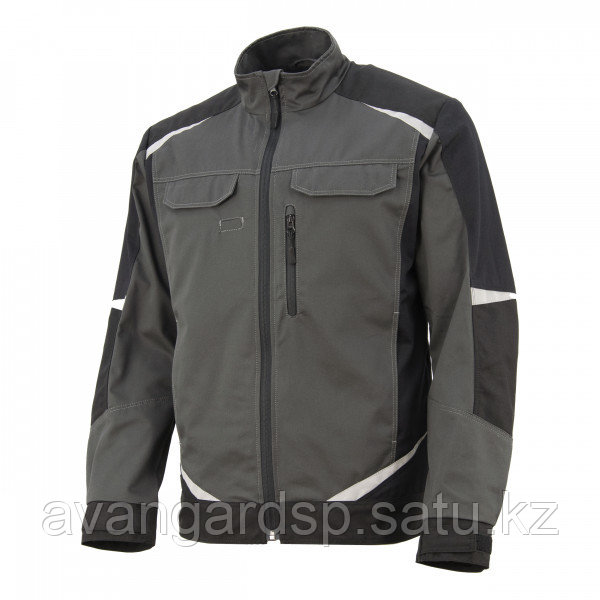 Куртка мужская летняя KS 202 C, серый/черный (100% хлопок!) - фото 2 - id-p108945924
