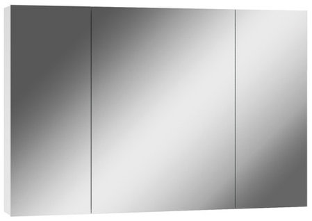 Шкаф-зеркало Норма 105 см 3 двери АЙСБЕРГ, фото 2