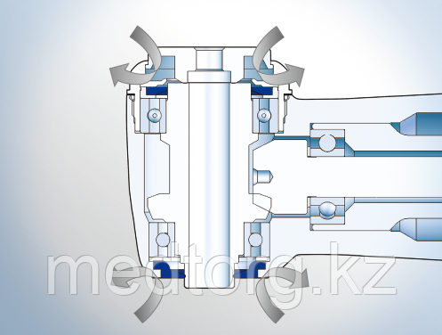Хирургический угловой наконечник для физиодиспенсера, с оптикой Ti-Max X-DSG20L - фото 3 - id-p108956998