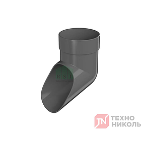 Слив трубы ТН Оптима (серый)
