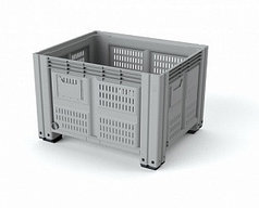 Пластиковый контейнер iBox 1200х1000 перфорированный на полозьях