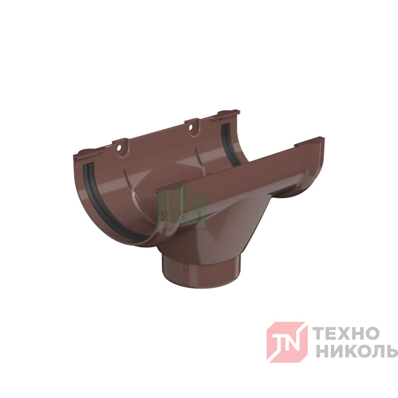 Воронка желоба ТН Оптима (коричневая)