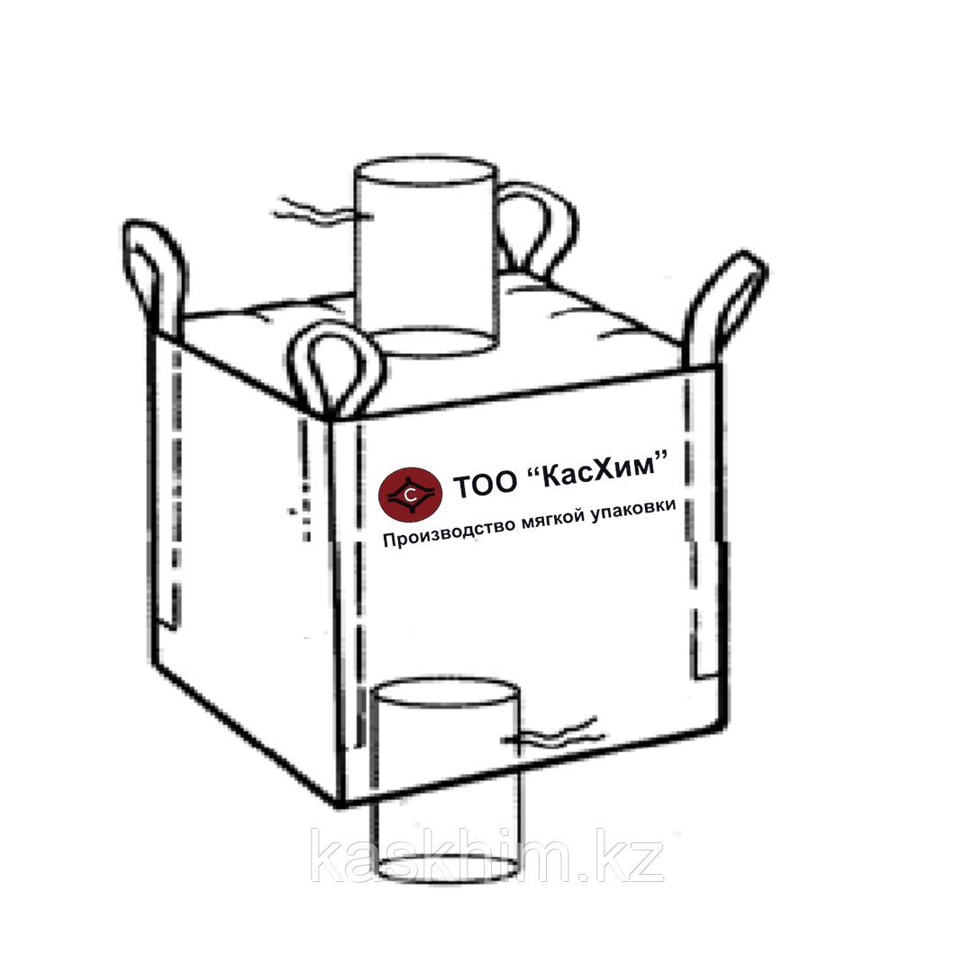 Мягкий контейнер МКР биг-бэг  110х110х110 без вкладыша ( мешок ), 4 стропы