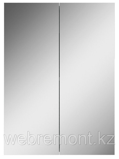 Шкаф-зеркало Норма 50 см 2 двери АЙСБЕРГ - фото 2 - id-p108957563