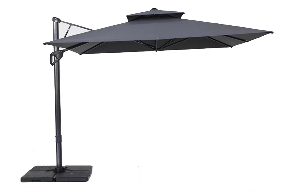Зонт Квадратный Комфорт Lux (3х3м), графитовый (с 4-мя утяжелителями) - фото 1 - id-p108957935