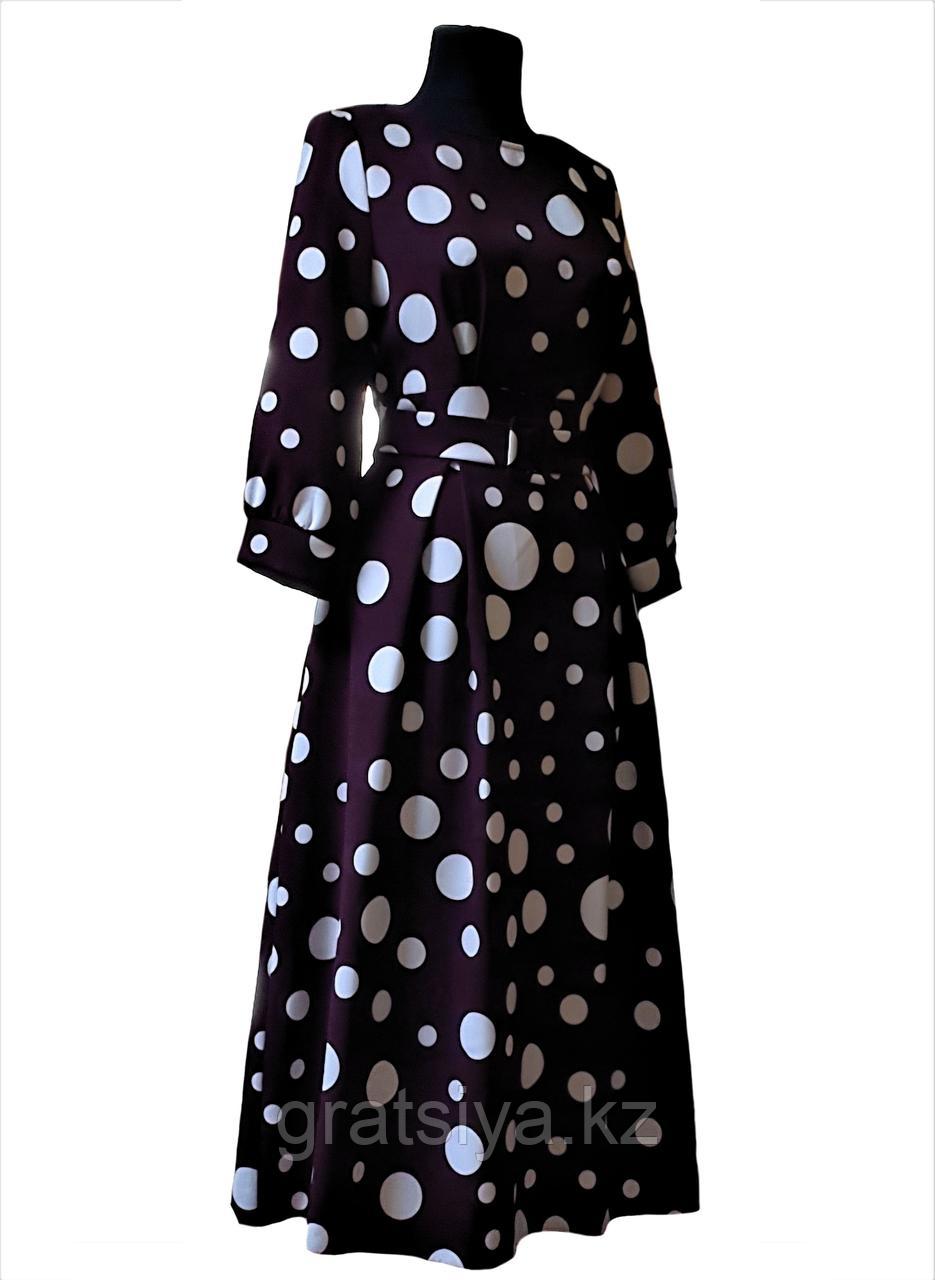 Нарядное Платье с Отрезной Талией и Рукавами Три Четверти Макси - фото 5 - id-p96559845