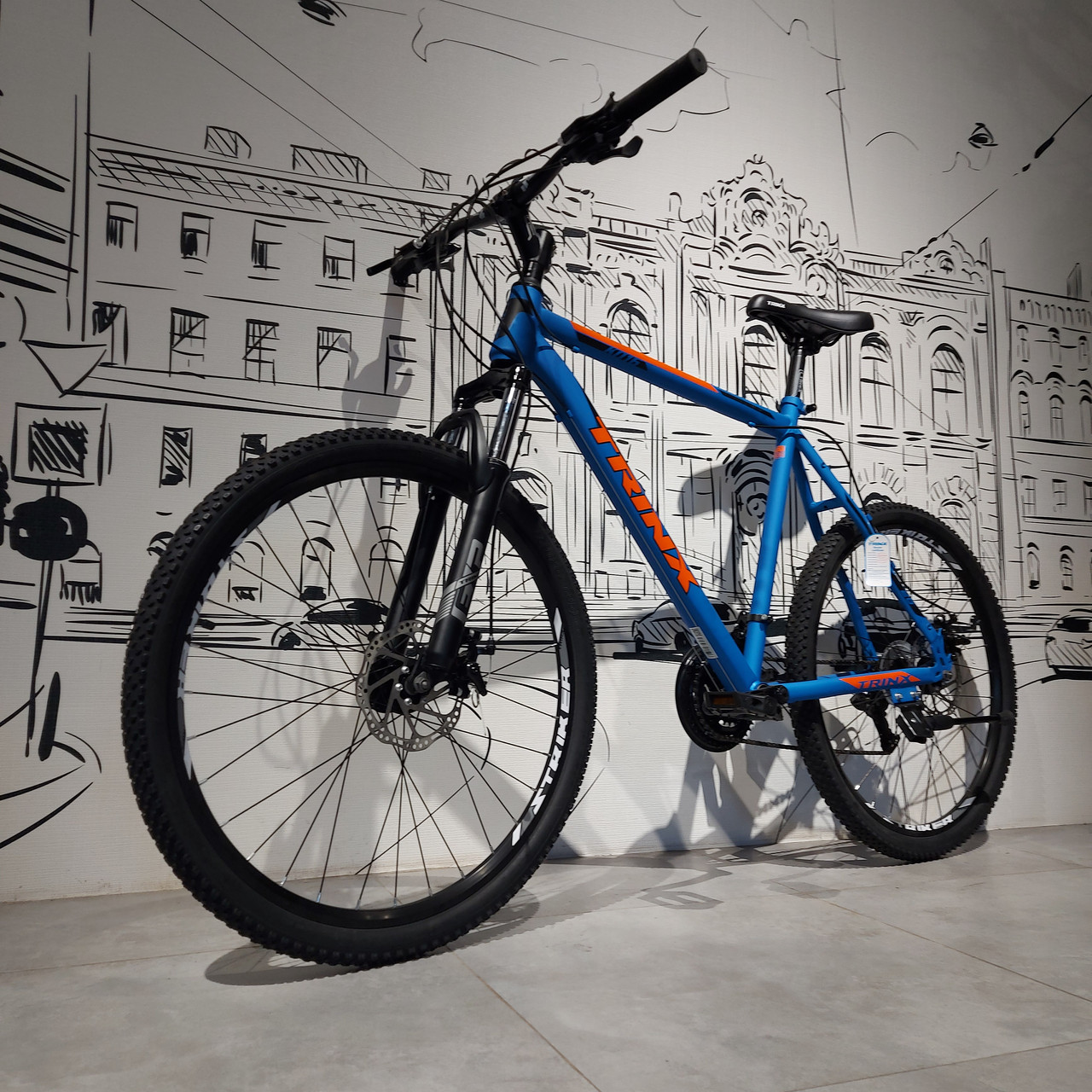 Горный Mtb Велосипед Trinx K016. 21" рама. 26" колеса. Скоростной. Синий.