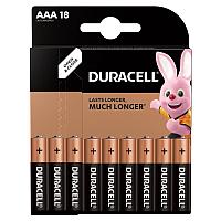 Батарейка Duracell Basic AAA (LR03) алкалиновая, 18BL