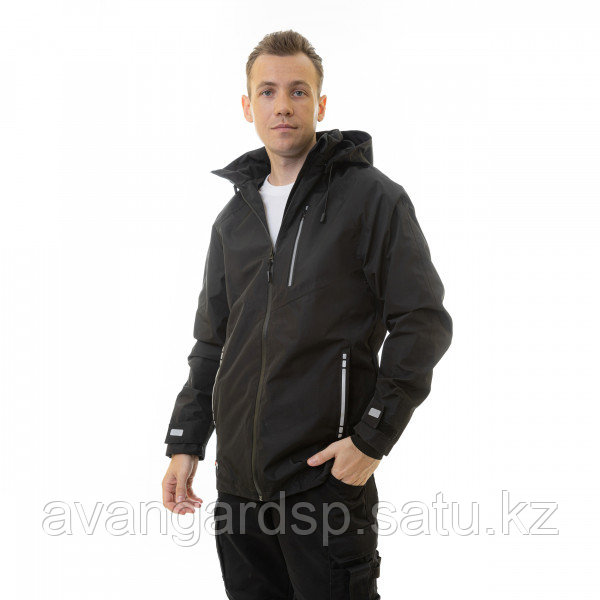 Летняя мужская куртка-парка KS 213, черный - фото 3 - id-p108961617