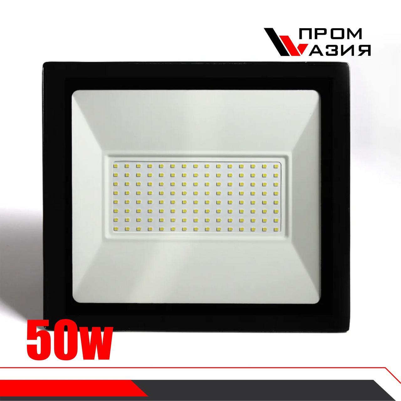 LED ПРОЖЕКТОР INTER 50W 3750Lm 220x160x25 6500K IP65 - фото 1 - id-p78266390