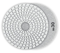 Алмазный гибкий шлифовальный круг ЗУБР 100мм №30 (Черепашка) для мокрого шлифования