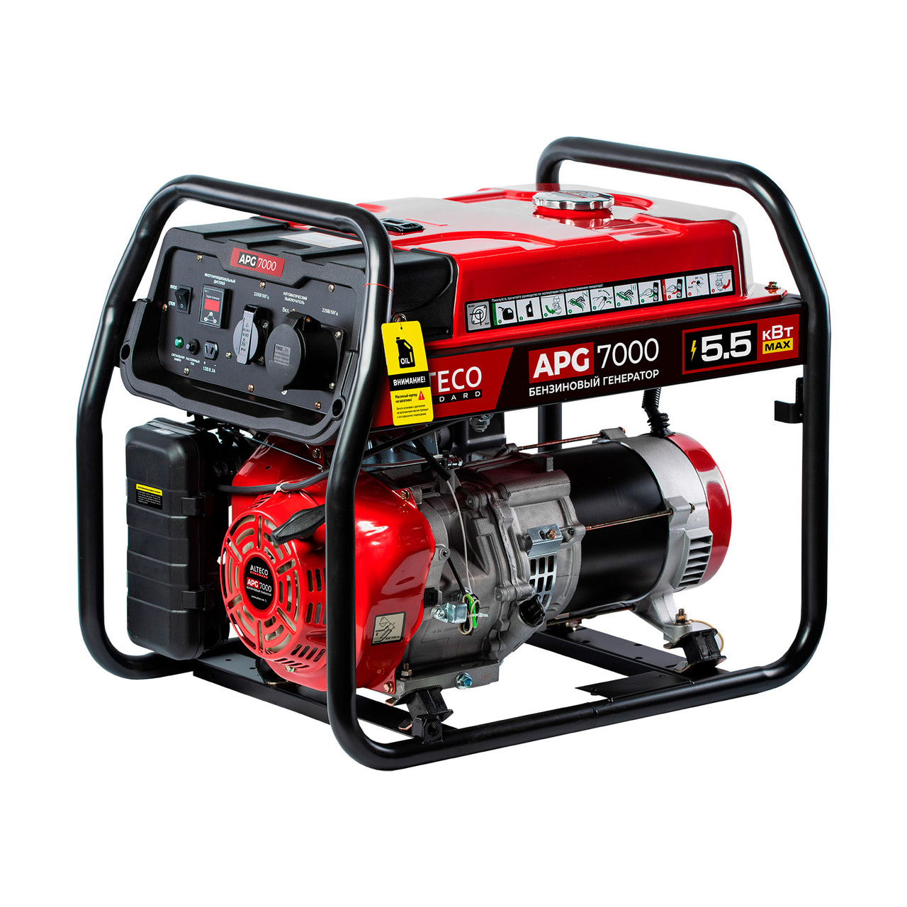 Бензиновый генератор ALTECO APG 7000 (N) 21530 (3.2 кВт, 220 В, ручной старт, бак 15 л)