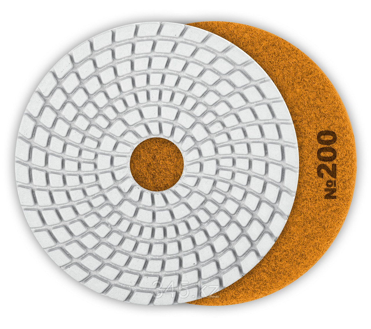 Алмазный гибкий шлифовальный круг ЗУБР 100мм №200 (Черепашка) для мокрого шлифования