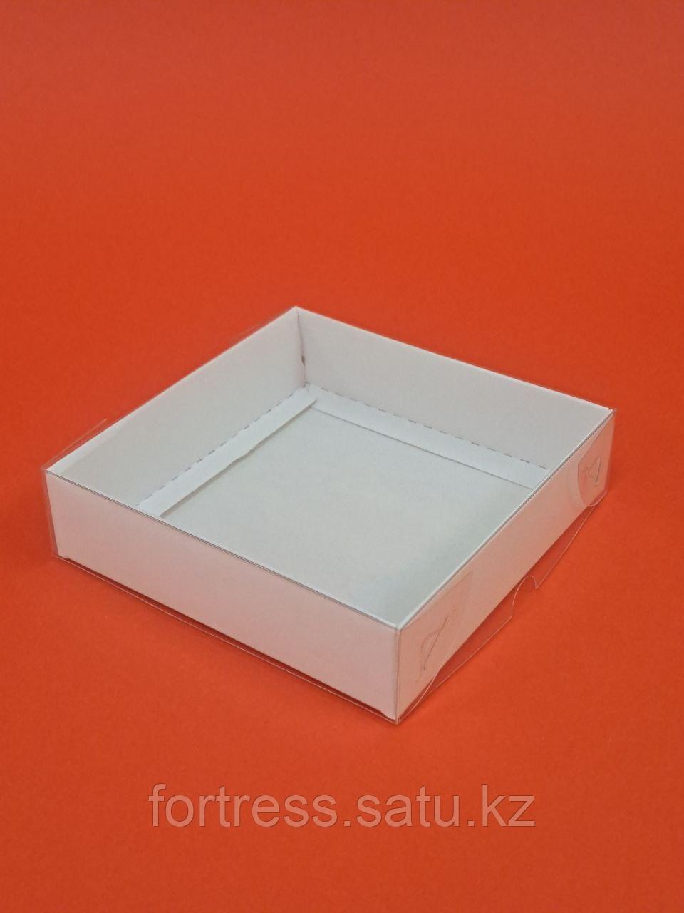 Коробка с прозрачной крышкой 9*9*3см, дно белое: продажа, цена в Алматы ...