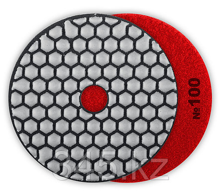 Алмазный гибкий шлифовальный круг ЗУБР 100мм №100 (Черепашка) для сухого шлифования, фото 2