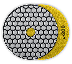 Алмазный гибкий шлифовальный круг ЗУБР 100мм №200 (Черепашка) для сухого шлифования