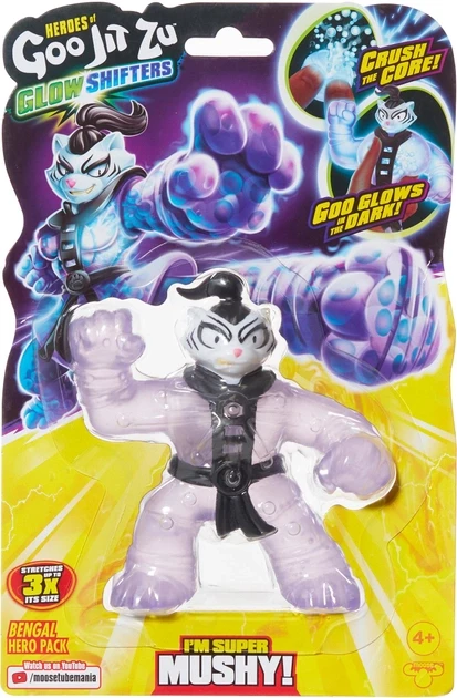 Гуджитсу Бенгал Глоу Шифтерс тянущаяся фигурка GooJitZu Glow Shifters