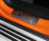Накладки на задние пороги (лист шлифованный) 2шт ТСС для Audi Q3 2019-