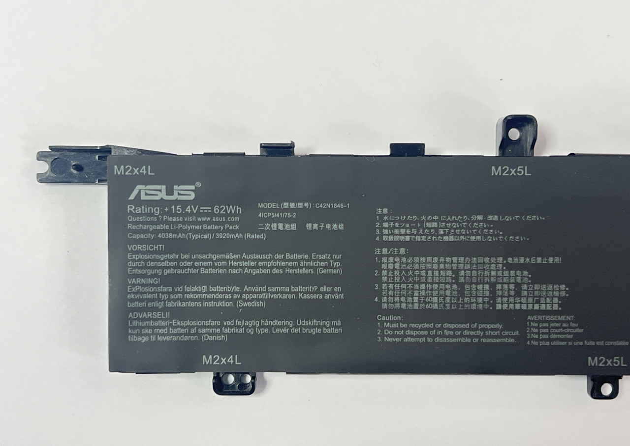 Аккумулятор для ноутбука Asus ZenBook Pro Duo UX581 C42N1846 C42N1846-1 15.4V 62Wh 4038mAh (org) - фото 3 - id-p108964948