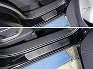 Накладки на пороги (лист шлифованный) 1мм ТСС для Mazda CX-5 2015-2016