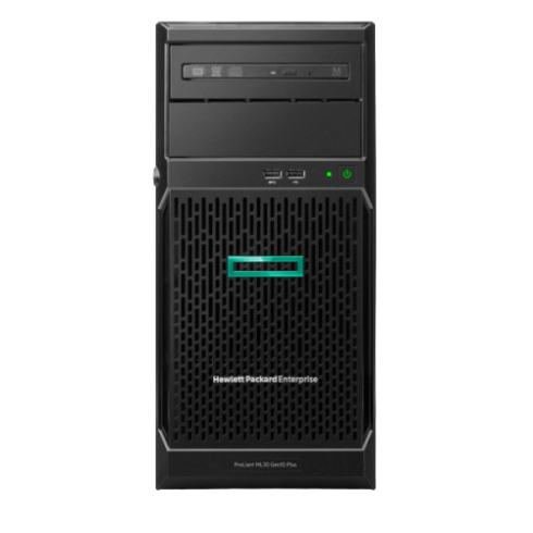 Сервер HP Enterprise/ML30 Gen10 Plus/1/Xeon/E-2314 (4C/4T 8MB)/2,8 GHz/16 Gb/S100i (SATA only)/4LFF NHP/2х1GbE - фото 1 - id-p108967418