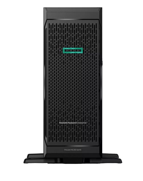 Сервер HP Enterprise/ML350 Gen10/1/Xeon Bronze/3206R (8C/8T 11Mb)/1,9 GHz/16 Gb/S100i SATA/4LFF/4x1GbE/No ODD/, фото 1