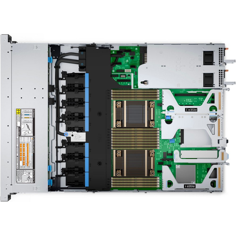 Сервер Dell/PE R450 8SFF/2x Silver 4309Y (2,8GHz, 8C/16T, 12Mb)/64 Gb/PERC H755/1x480GB SSD SATA MU/iDrac9 Ent - фото 3 - id-p108968727