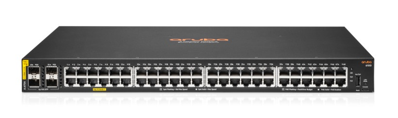 Коммутатор HP Enterprise/Aruba 6100 48G Class4 PoE 4SFP+ 370W Switch