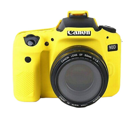 CANON 90D Защитный силиконовый чехол Желтый, фото 2