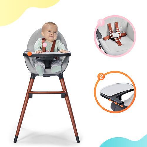 Стульчик для кормления Kinderkraft  FINIX Ecru
