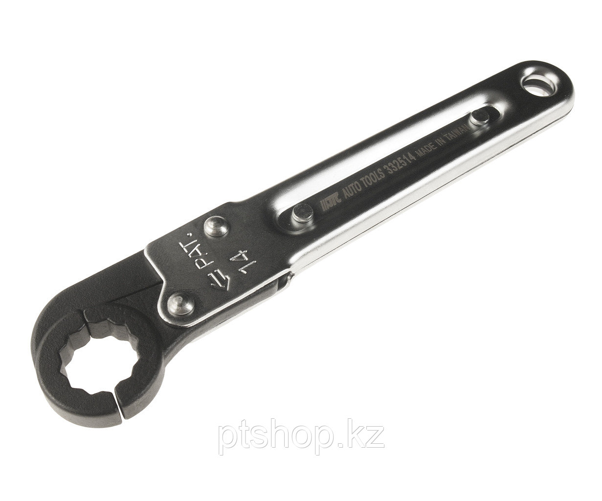JTC Ключ раскрывающийся 14мм 12-тигранный L=150мм с трещоткой - фото 1 - id-p108972722