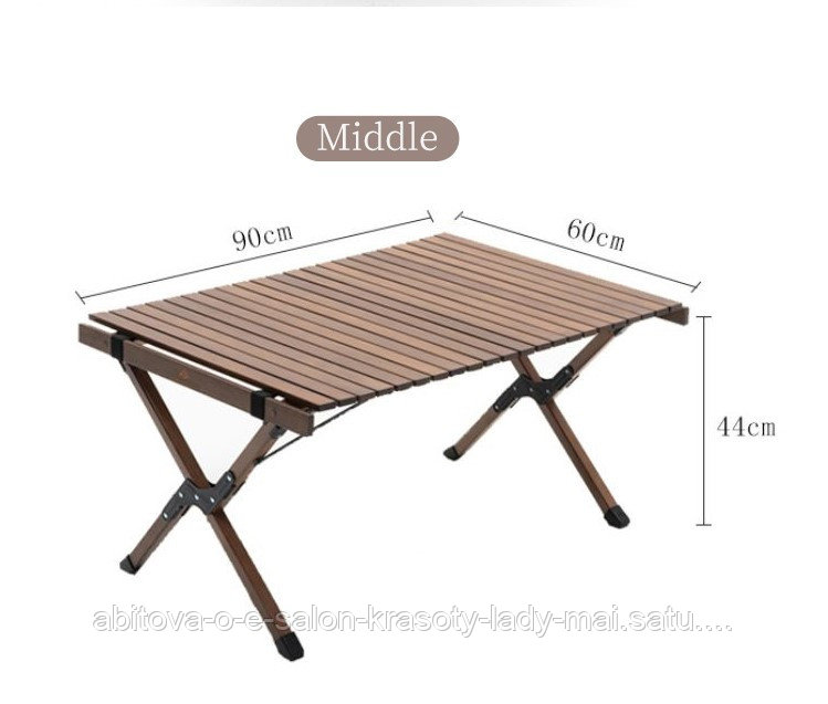 Складной стол для кемпинга из древесины бука - фото 4 - id-p108973214