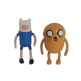 Набор фигурок Adventure Time Finn & Jake 2в1 с комиксом (8см)
