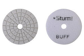 9012-W100-BUFF Алмазный гибкий шлифовальный круг, 100 мм, BUFF, мокрое шлиф., 1 шт. Sturm!