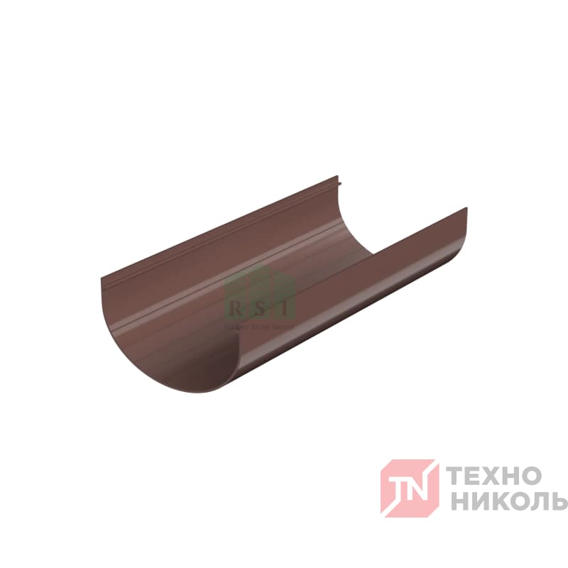 Желоб 120 ТН Оптима водосточный (коричневый) - фото 1 - id-p108980637