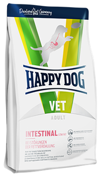 Happy Dog VET Diet INTESTINAL LOW FAT для собак при нарушении жирового обмена, при панкреатите, 1кг - фото 1 - id-p108983767
