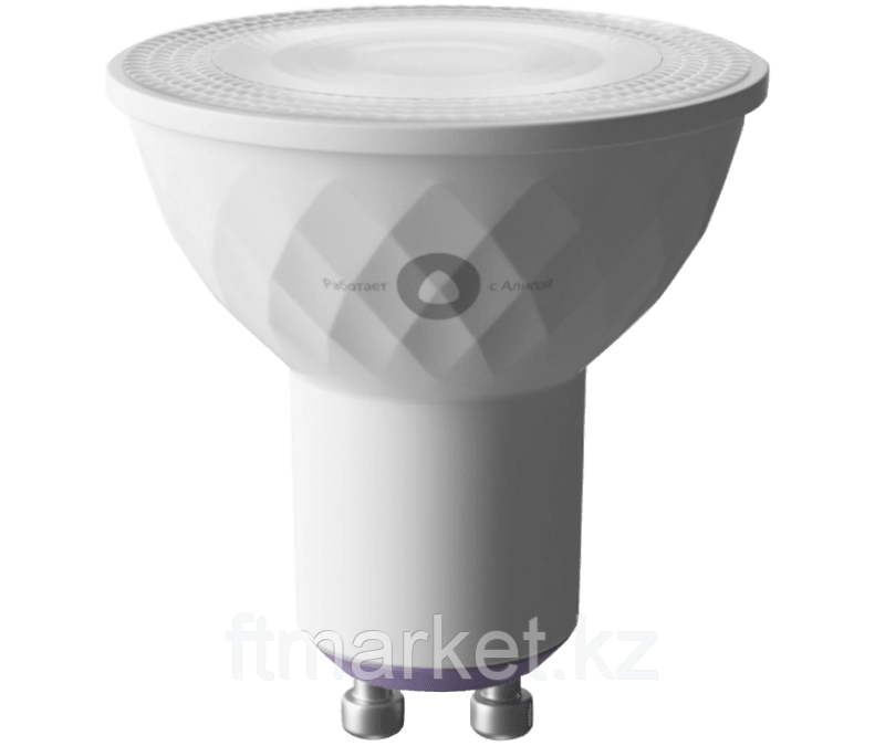 Яндекс смарт шамы "Яндекс.Лампа 3" YNDX-00019, Алиспен жұмыс істейді, GU10, фото 1