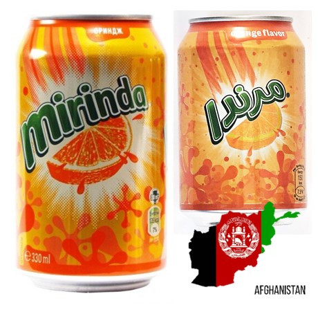 Газированный напиток MIRINDA миринда 300ml АФГАНИСТАН (24 шт в упаковке)