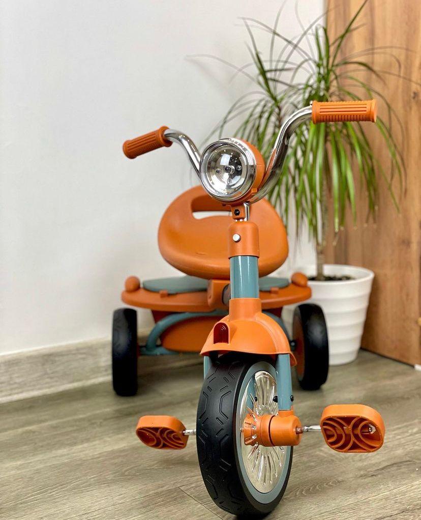 Трехколесный складной велосипед, оранжевый - фото 1 - id-p108984864