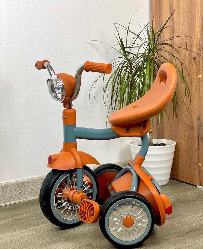 Трехколесный складной велосипед, оранжевый - фото 3 - id-p108984864