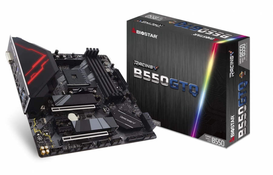 Материнская плата AM4 Biostar B550GTQ купить в Алматы по низкой цене